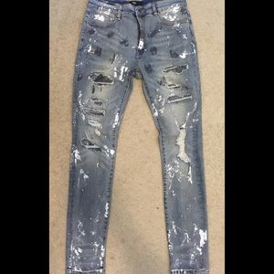 mike amiri crystal jeans